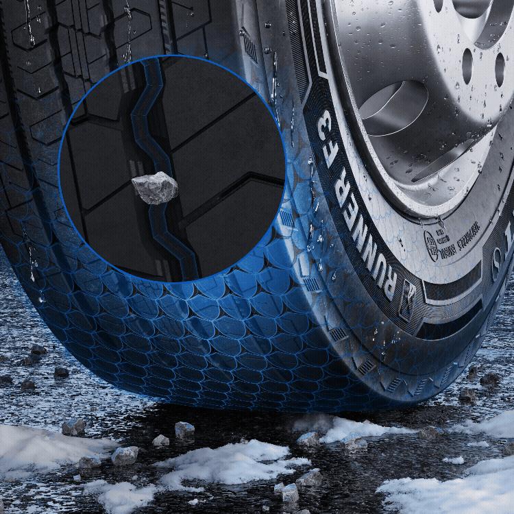 Semperit Runner F3 - Stone Protection technical detail