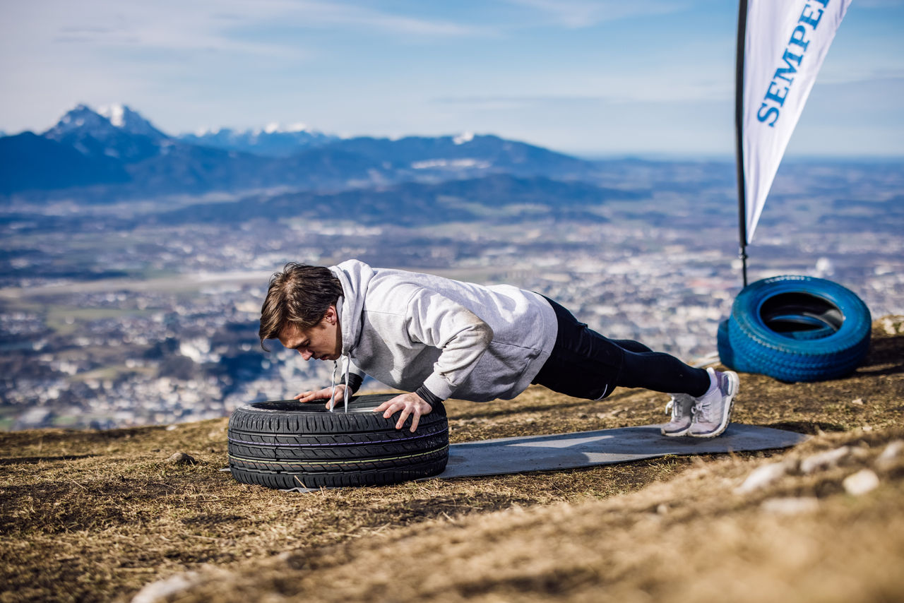 Sport with Tyres 2 Triceps training